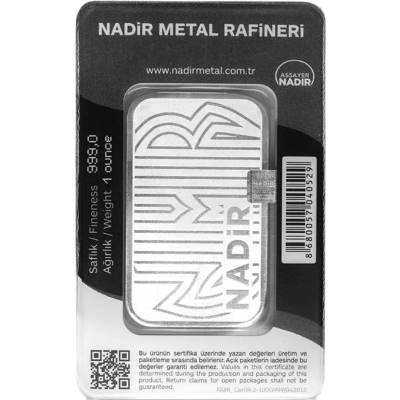 Nadir Metal Rafineri  1 uncja srebra - 2